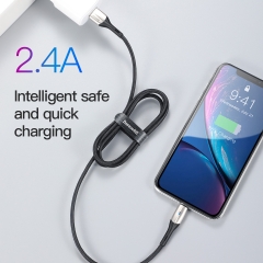 Baseus Data Cable(With An Indicator Lamp)USB For iPhone 2.4A 1M