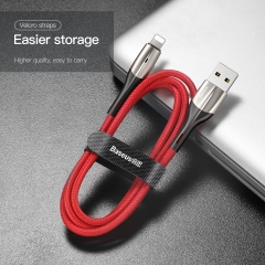 Baseus Data Cable(With An Indicator Lamp)USB For iPhone 2.4A 1M
